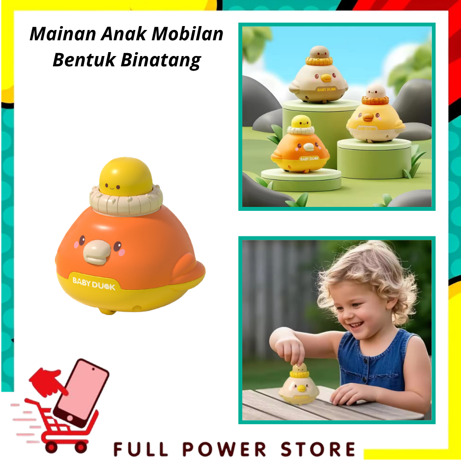 FPS Mainan Anak Mobilan Bentuk Binatang Animal Press and Go Baby Car Toy Mainan Car Anak Lucu Tekan 