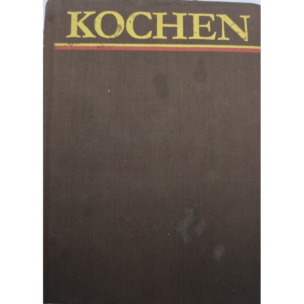 BUKU KOCHEN BEKAS ORIGINAL