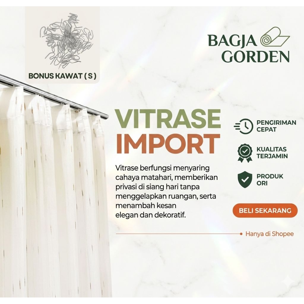 VITRASE SERAT SILVER MODEL KAWAT S GORDEN VITRASE PREMIUM VITRASE IMPORT VITRASE BEST SELLER
