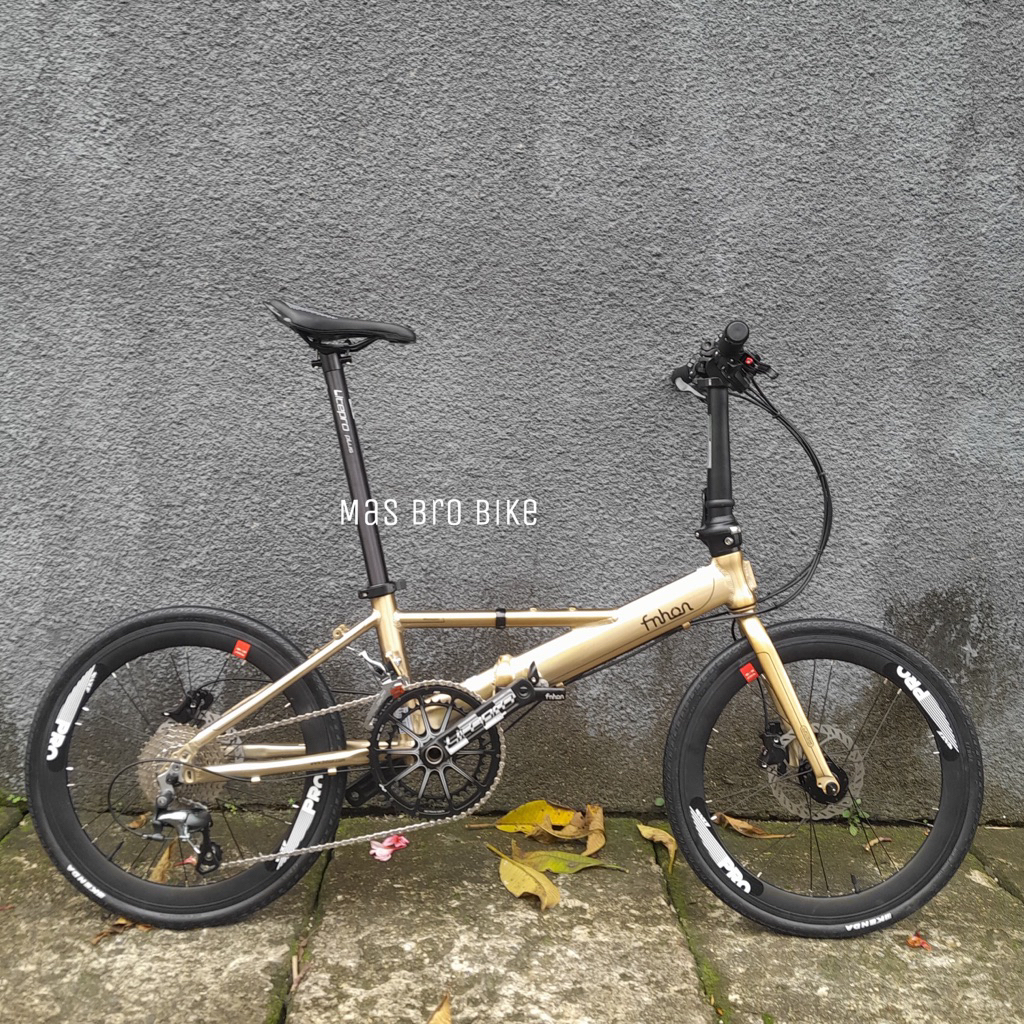 sepeda lipat fnhon monsoon 2x10 speed dan 1x10 speed discbrake termurah