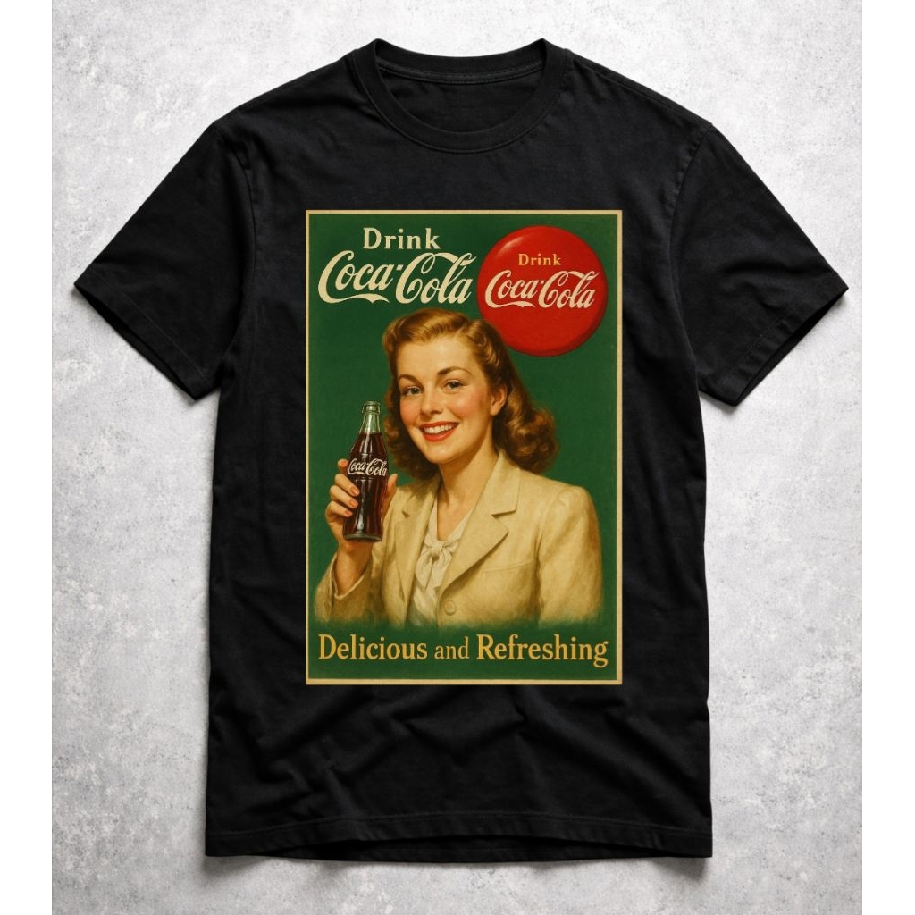 KAOS VINTAGE COCA-COLA DELICIOUS