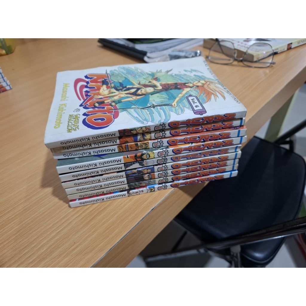 komik naruto set, 9 komik