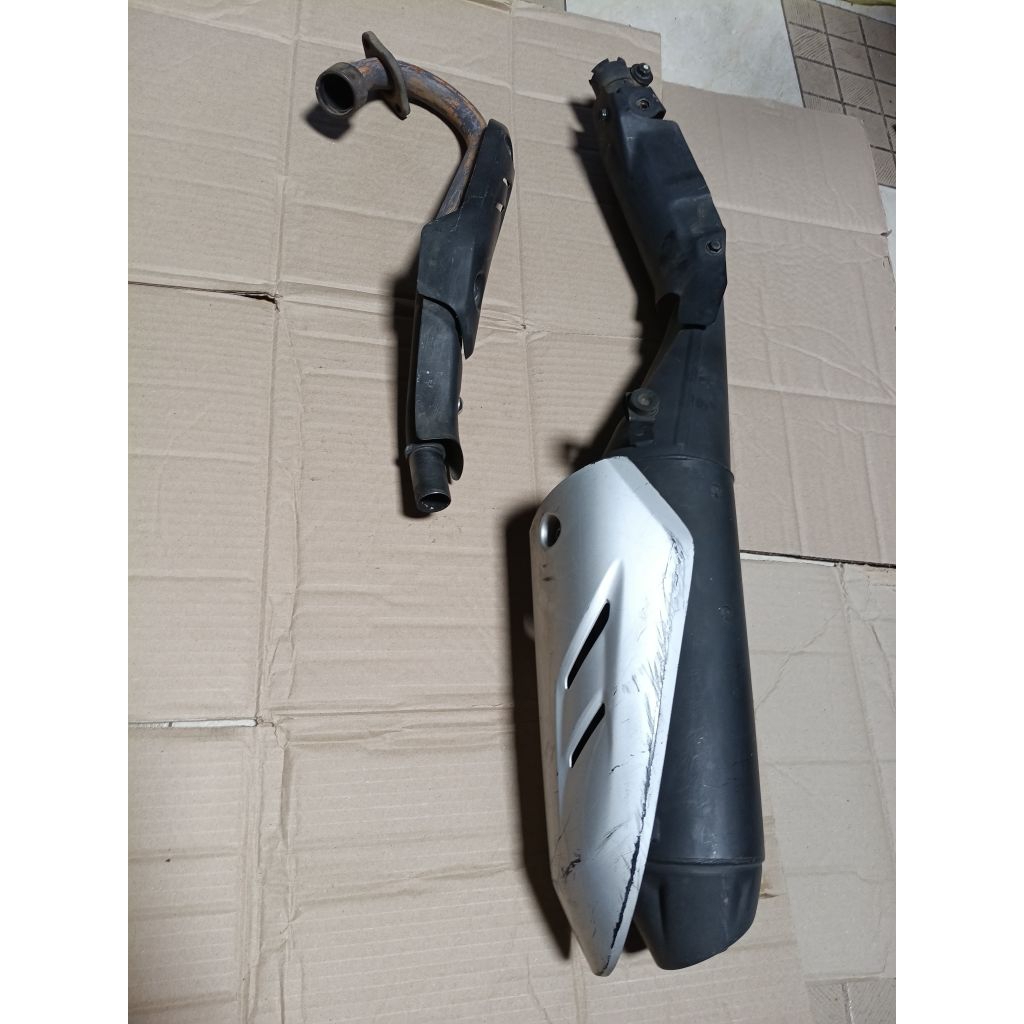 knalpot standart komplit Honda CRF Original second