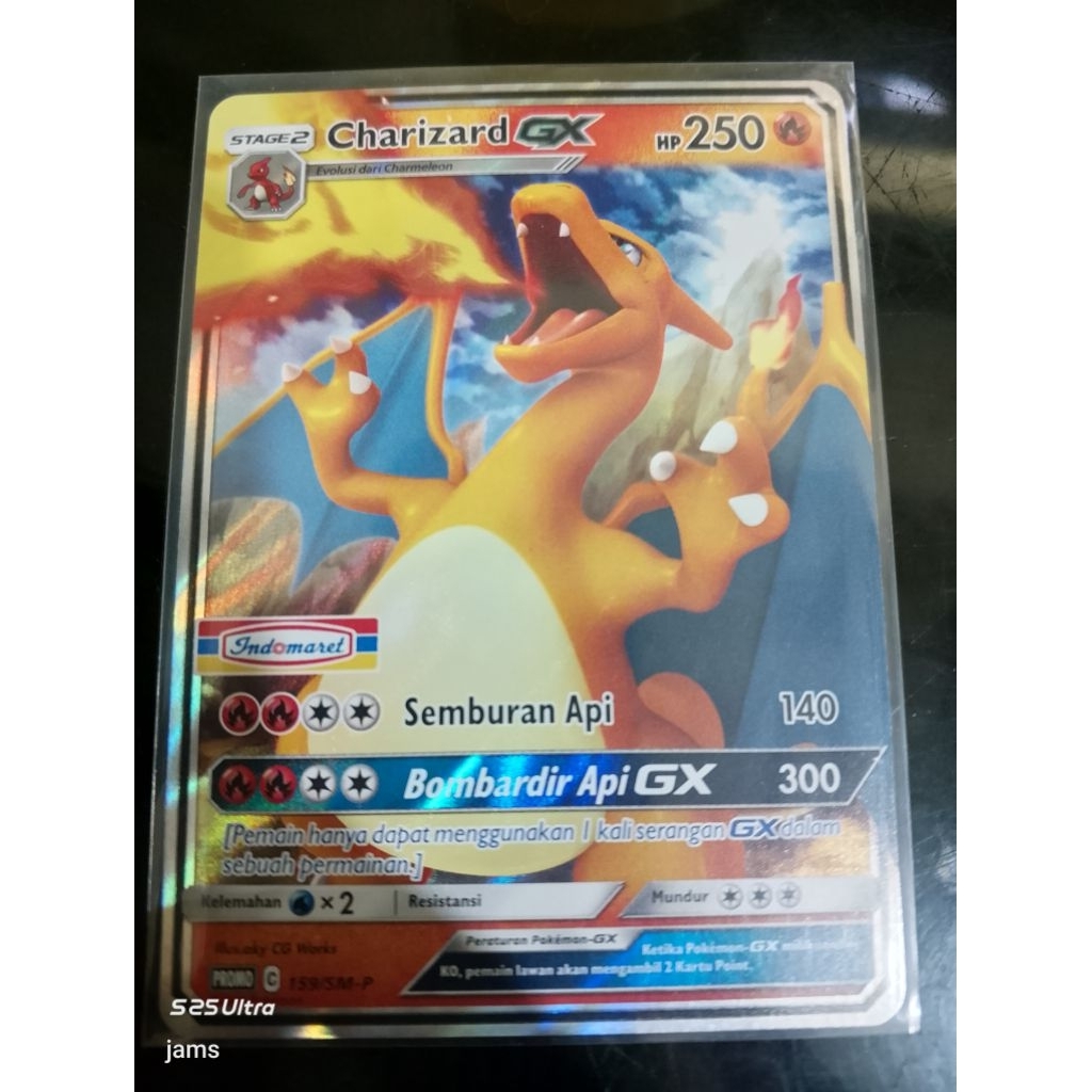 Pokemon Charizard GX 159/SM-P holo indomaret ind