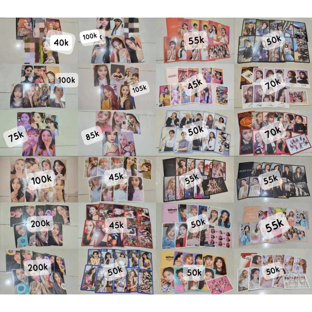 SALE Photocard Twice Album POB Set Benefit Nayeon Jeongyeon Momo Sana Jihyo Mina Dahyun Chaeyoung Tz