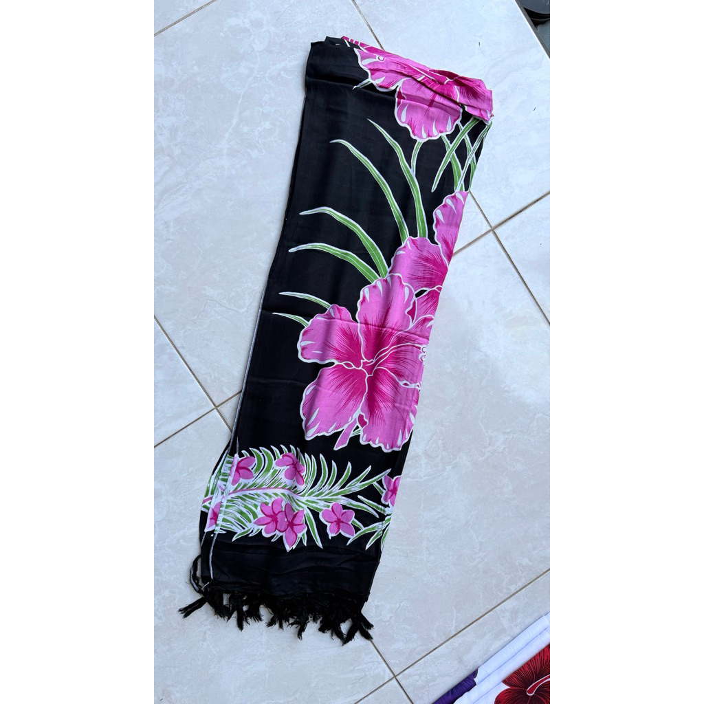 Kain Bali Sarong Tebal 175cm Summer Series - Kamboja Summer Grade A Pink. Home Dress Bali