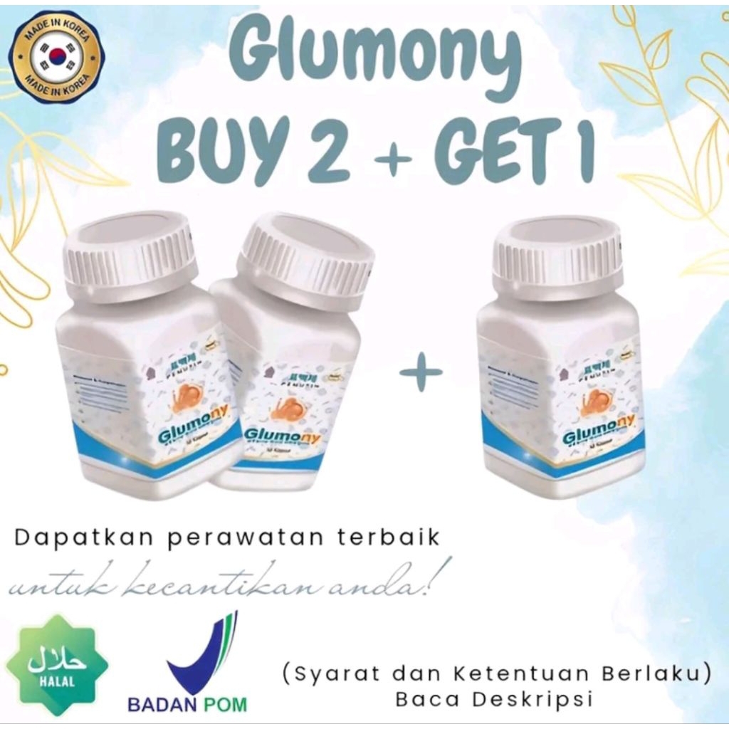 Termurah 3 Botol glumony pemutihan badan paling ampuh mencerahkan kulit