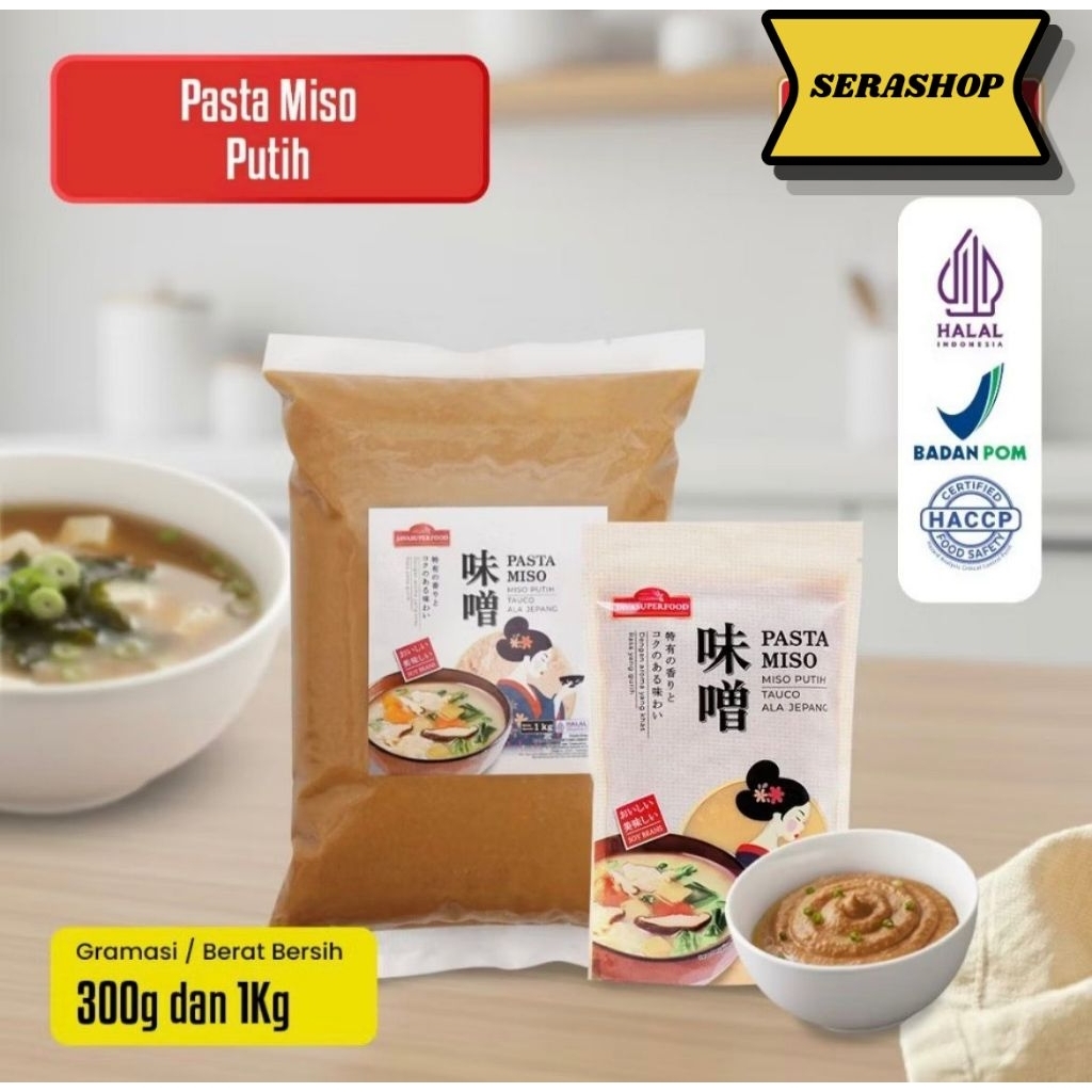 (HALAL 100%) PASTA MISO PUTIH JAVA SUPER FOOD 300GR  /  TAUCO ALA JEPANG UNTUK MISO SOUP RAMEN UDON 