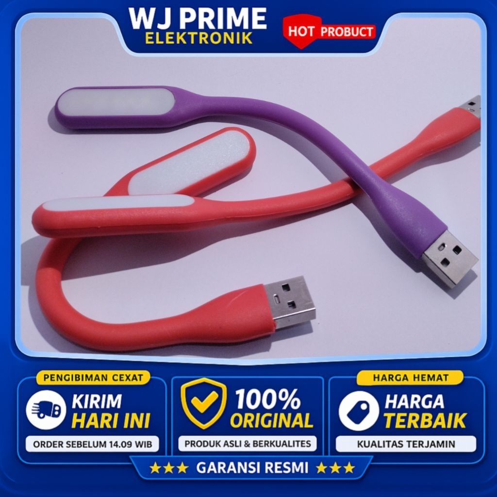 Lampu Emergency USB LED Terang | Lampu Darurat Mati Listrik Portable Hemat Listrik