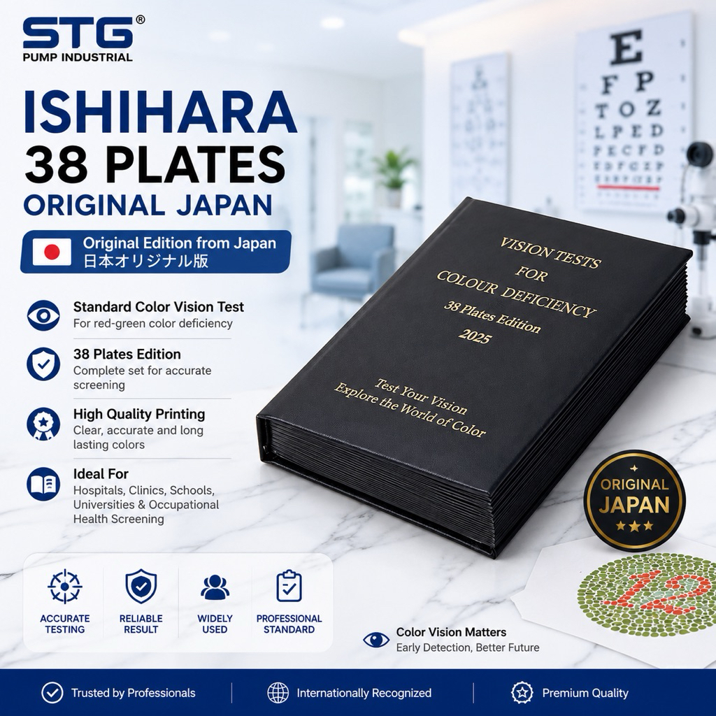 Buku Ishihara 38 Plate Kanehara Test Baca Buta Warna