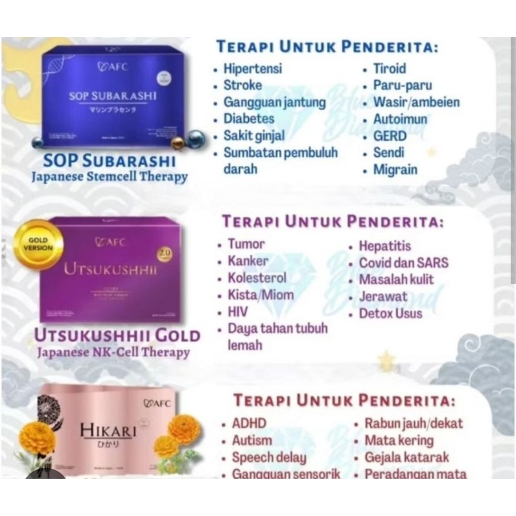 subarasih gold afc / utsukushhii golf afc / hikari afc 100% ori