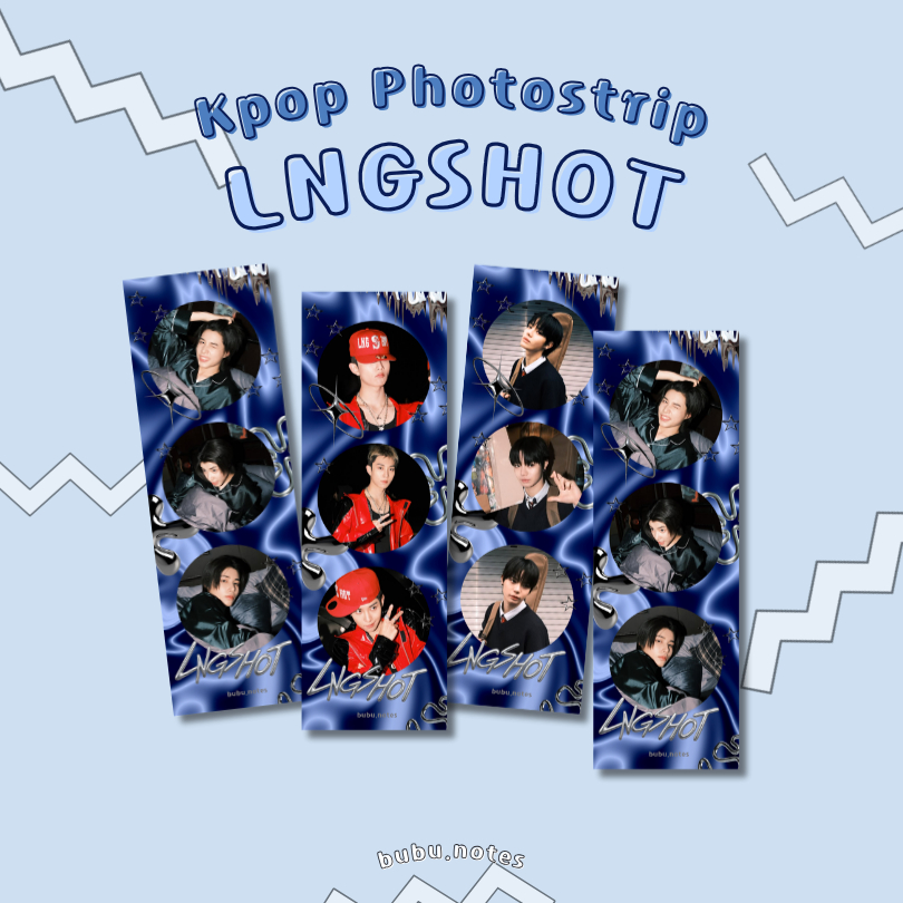 Photostrip LNGSHOT 4SHO Kpop Photo Idol Merchandise Photobox Photobooth Fankit
