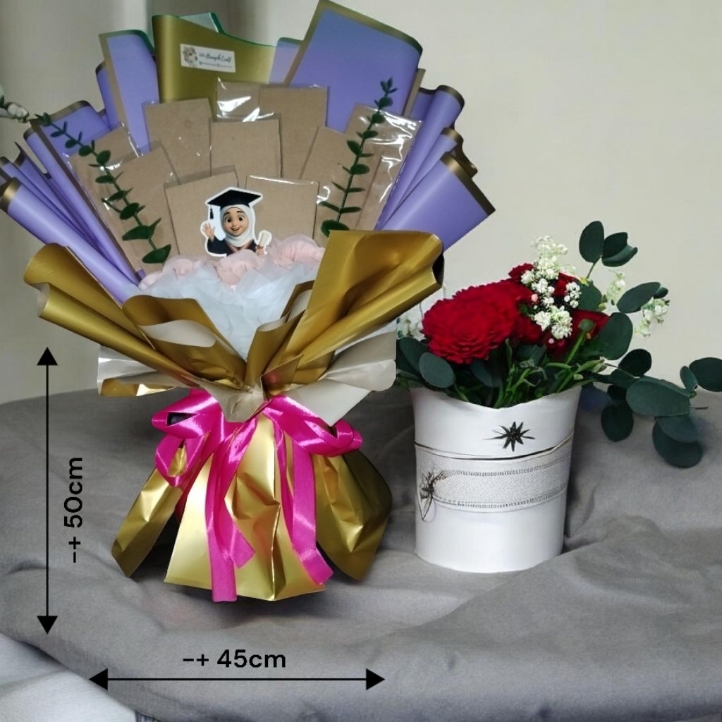K.A.M.I Bouquet uang kosongan 10 slot/ buket murah/ buket wisuda/ buket bunga/ buket lamaran