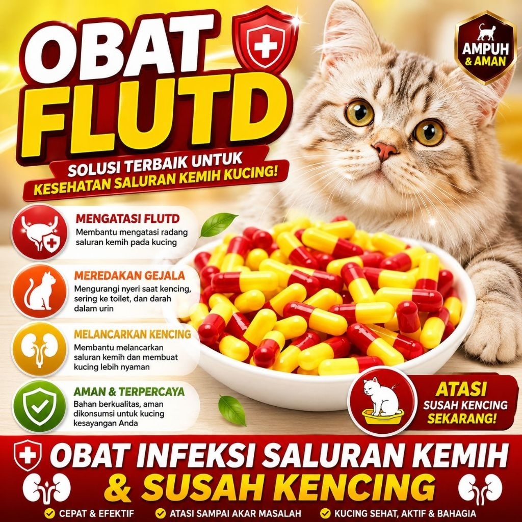 OBAT URINARY ANJING - Obat Anjing Puppy FLUTD FUS Kencing Darah Kencing Nanah Infeksi Saluran Kencin