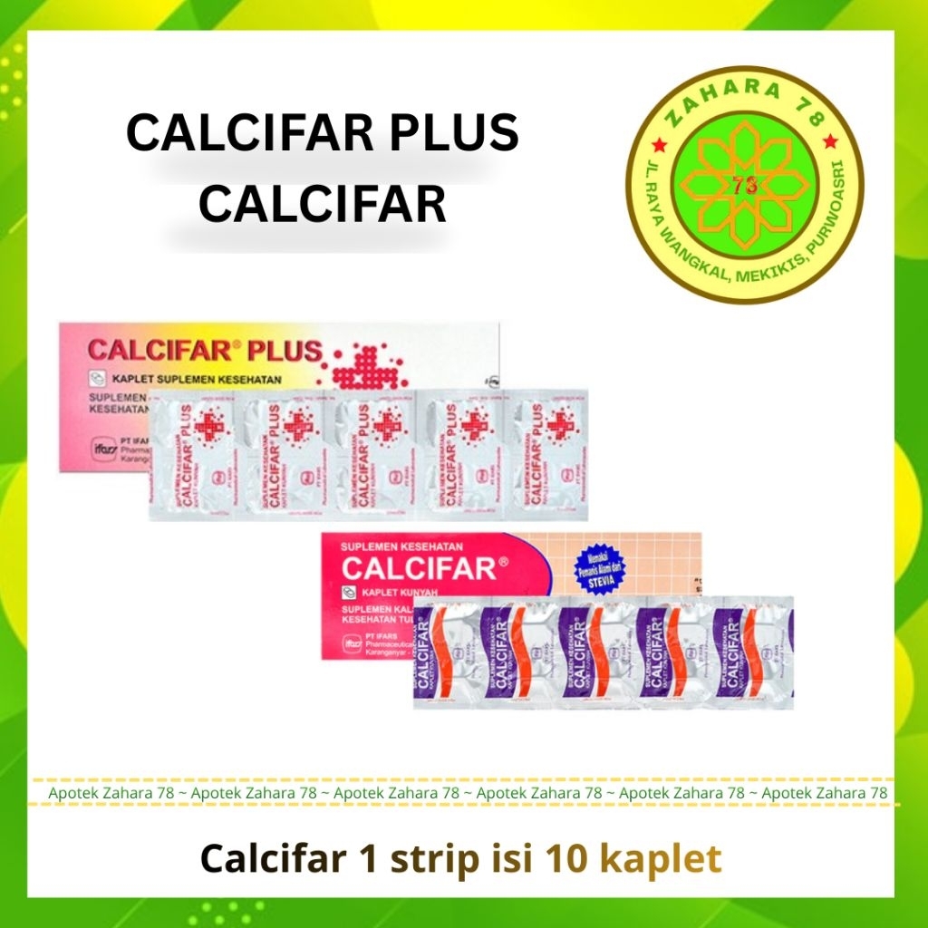 CALCIFAR & CALCIFAR PLUS SUPLEMEN KALSIUM