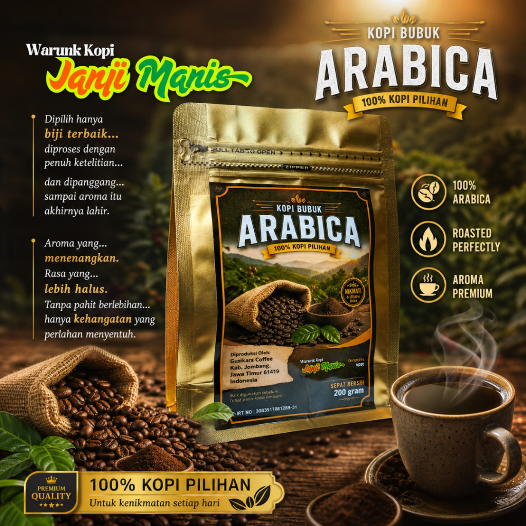 Kopi Arabica - Warunk Kopi Janji Manis - Gaskara Coffee