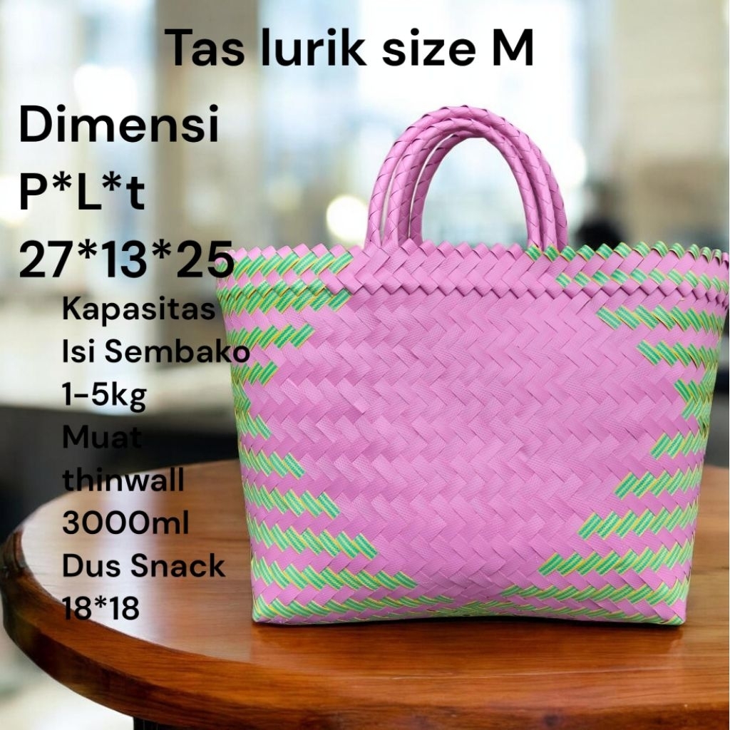 TAS ANYAMAN UKURAN M (Tanggung)