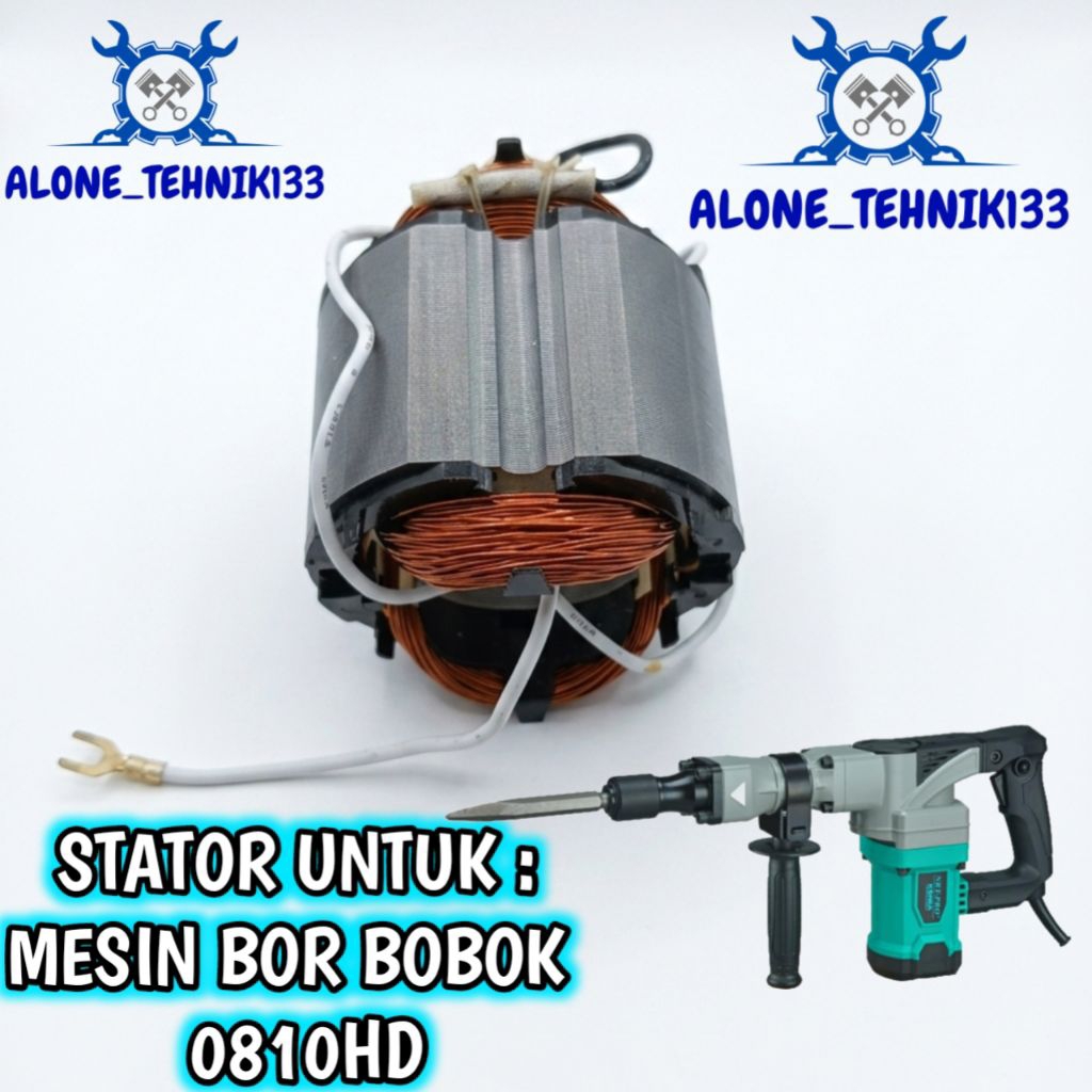 STATOR BOR HAMMER DRILL NRT-PRO 0810HD BANTALAN ATAU GULUNGAN MESIN BOR BOBOK DEMOLITION HAMMER NRT-