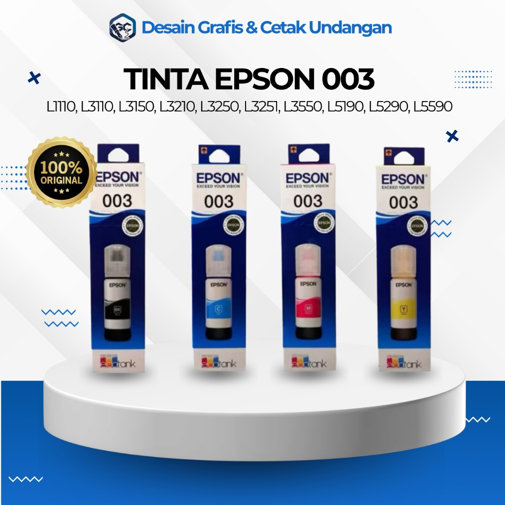 Tinta Epson 003 Asli - Tinta Printer Epson 003 Original