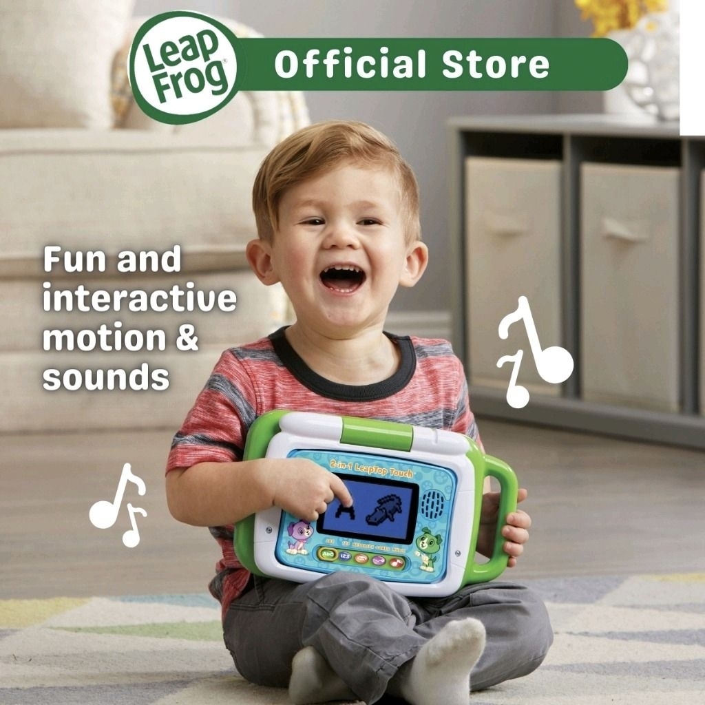 ORIGINAL LEAPFROG LEAP FROG MY OWN LAPTOP LEAPTOP TABLET HIJAU GREEN SECOND PRELOVED MAINAN EDUKASI 