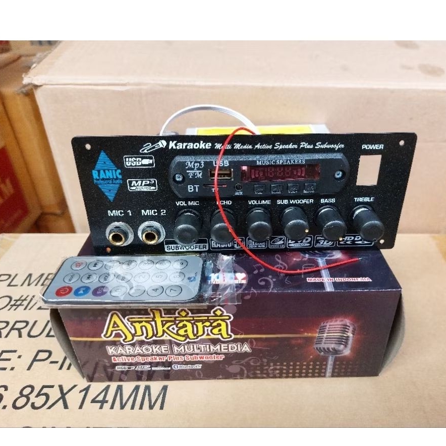 PALING MURAH Kit aktif speaker echo mic usb bluetooth stereo karaoke ( 836 )