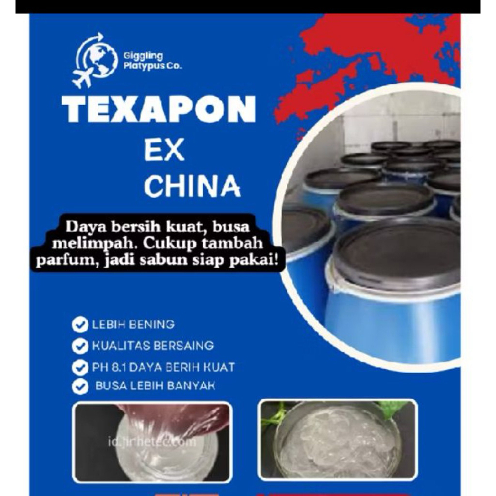 Texapon / bahan pembuatan sabun texapon x Cina