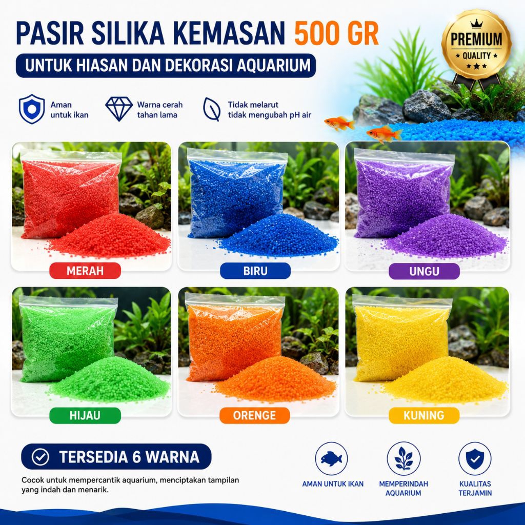 pasir silika pasir silica pasir warna warni 500 gr