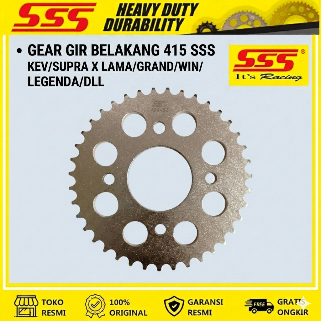 SSS Gear Belakang 415 KEV Supra X / Grand / Win / Legenda - Gir SSS Original