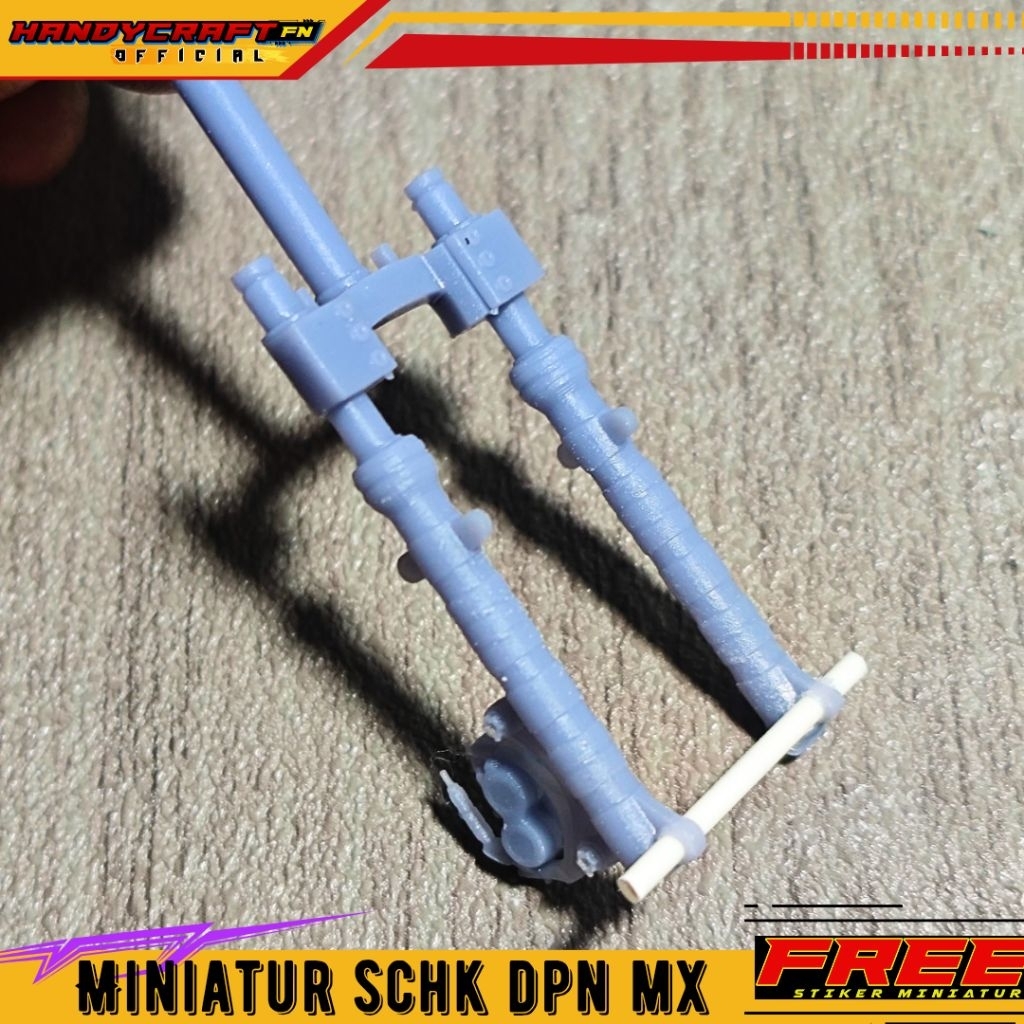 Miniatur Shock Depan MX KING Skala 1:12 Bahan Resin 3D