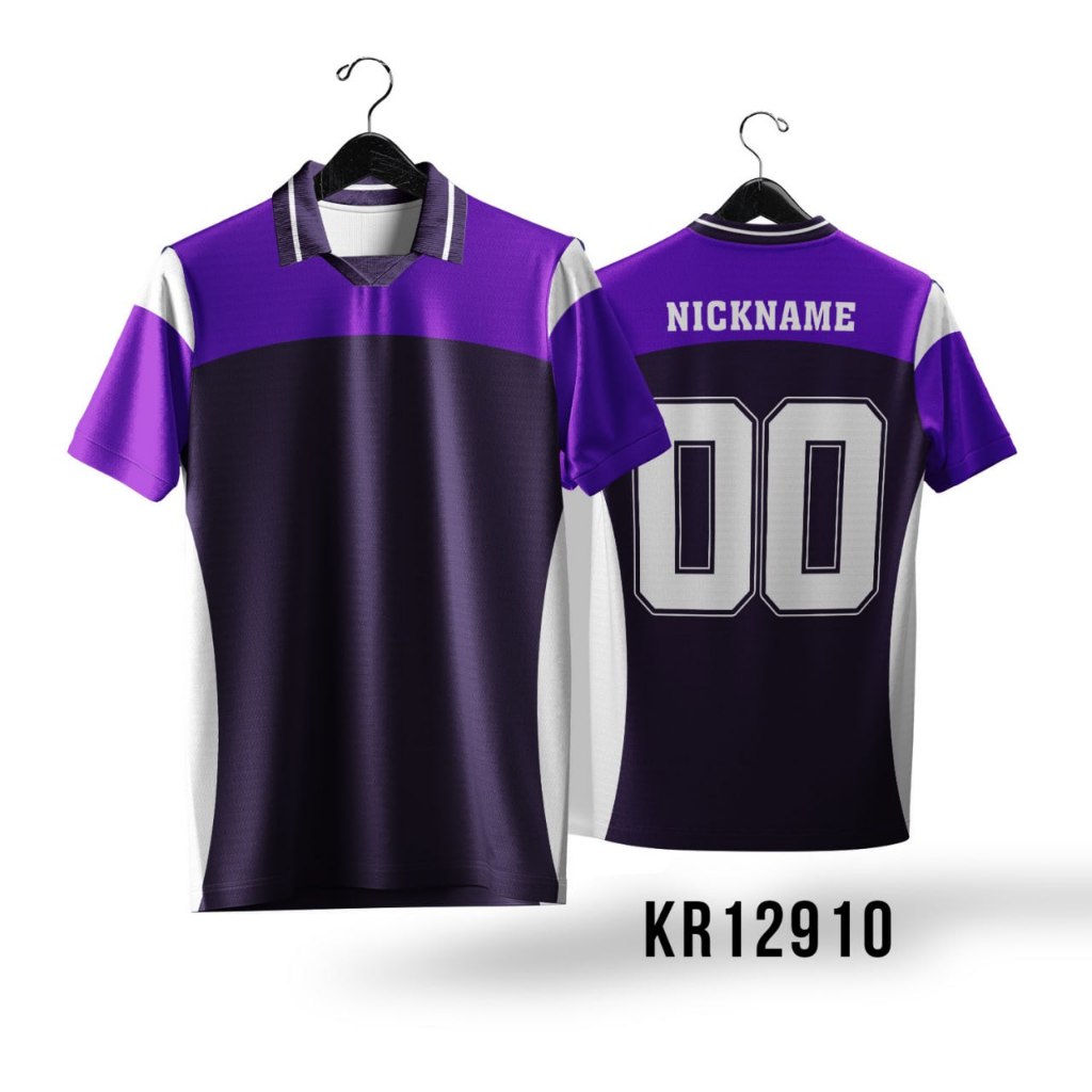 Kaos Polo Jersey Badminton Sepakbola Kerah Gratis Custom Nama