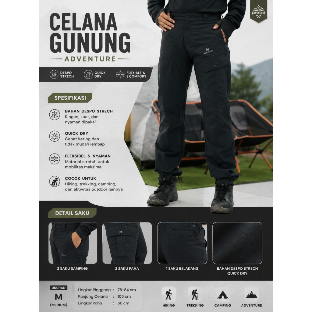 Celana Gunung Quickdry WILDSHELL
