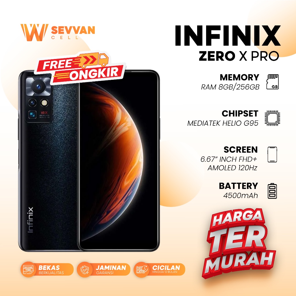 Handphone Infinix Zero X Pro Ram 8 256GB