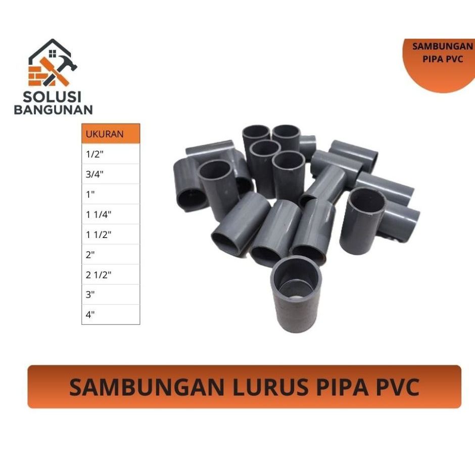 Socket Pipa PVC / Sambungan Lurus PVC 6 inch