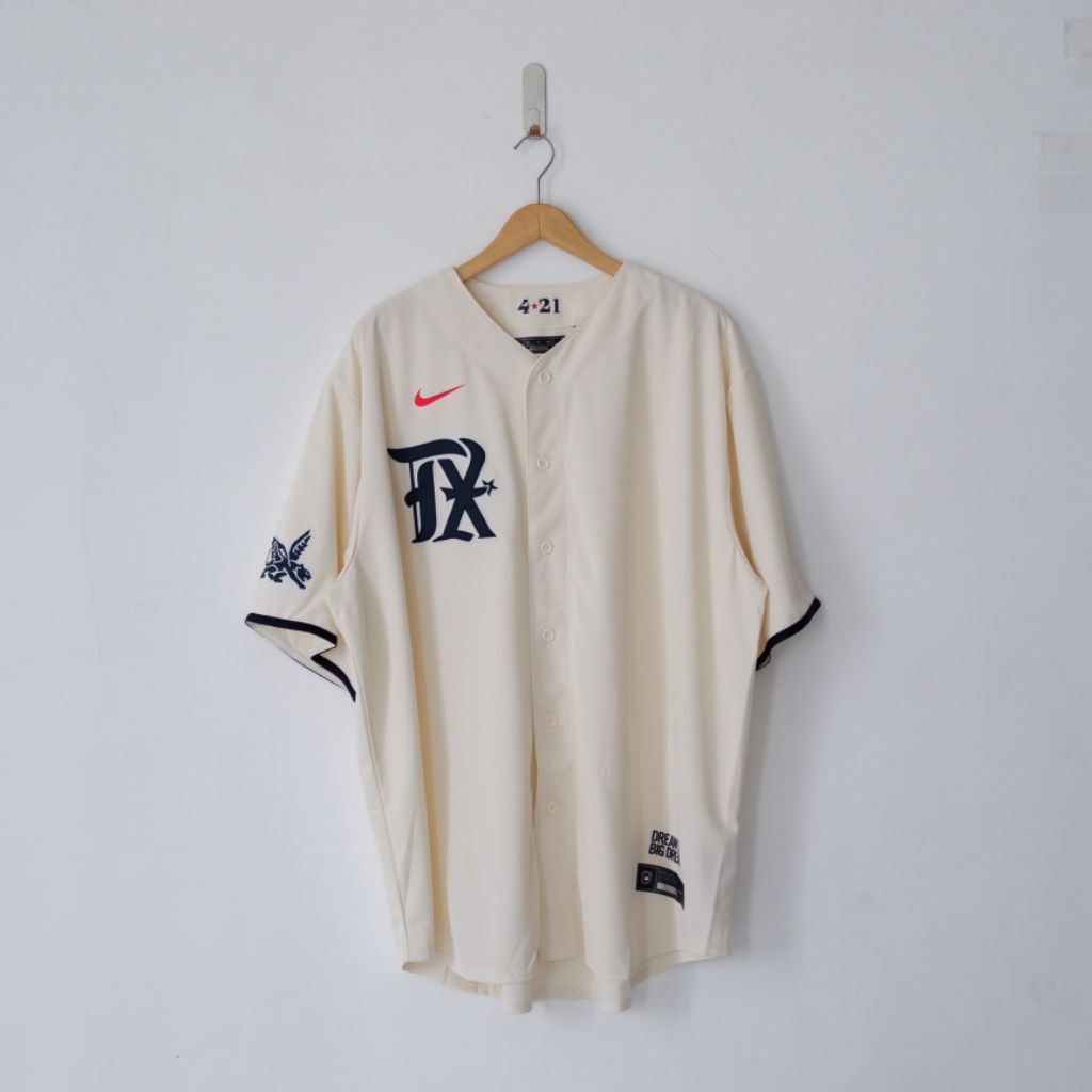 Kaos Men M-L-B Texas Rangers City Connect Baseball Jersey