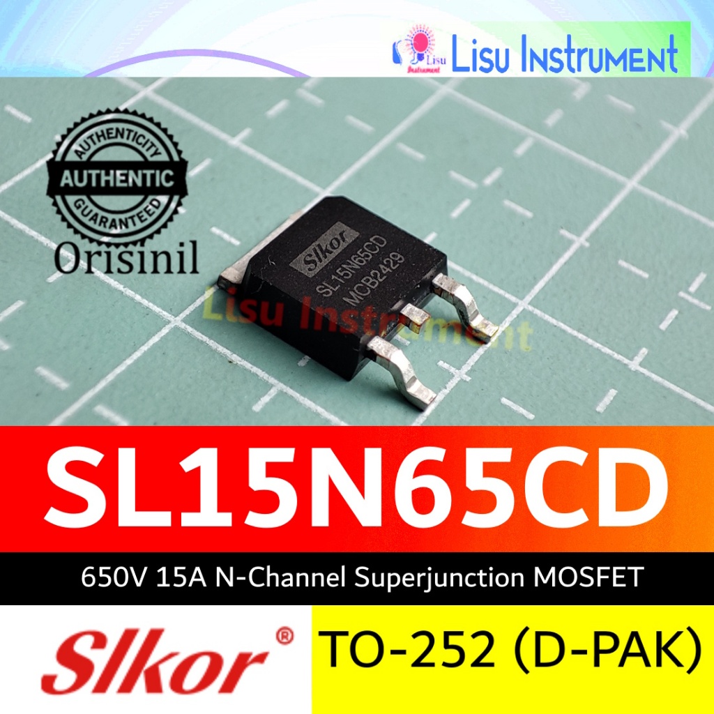 SL15N65CD 650V 15A N-Channel Transistor Superjunction Mosfet SMD 15N65 TO-252 Silkor Original