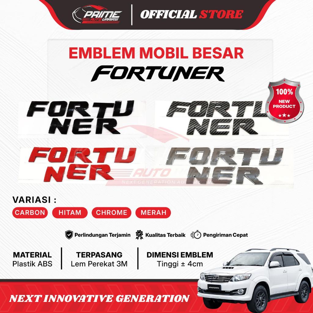 EMBLEM HURUF KAP MESIN MOBIL