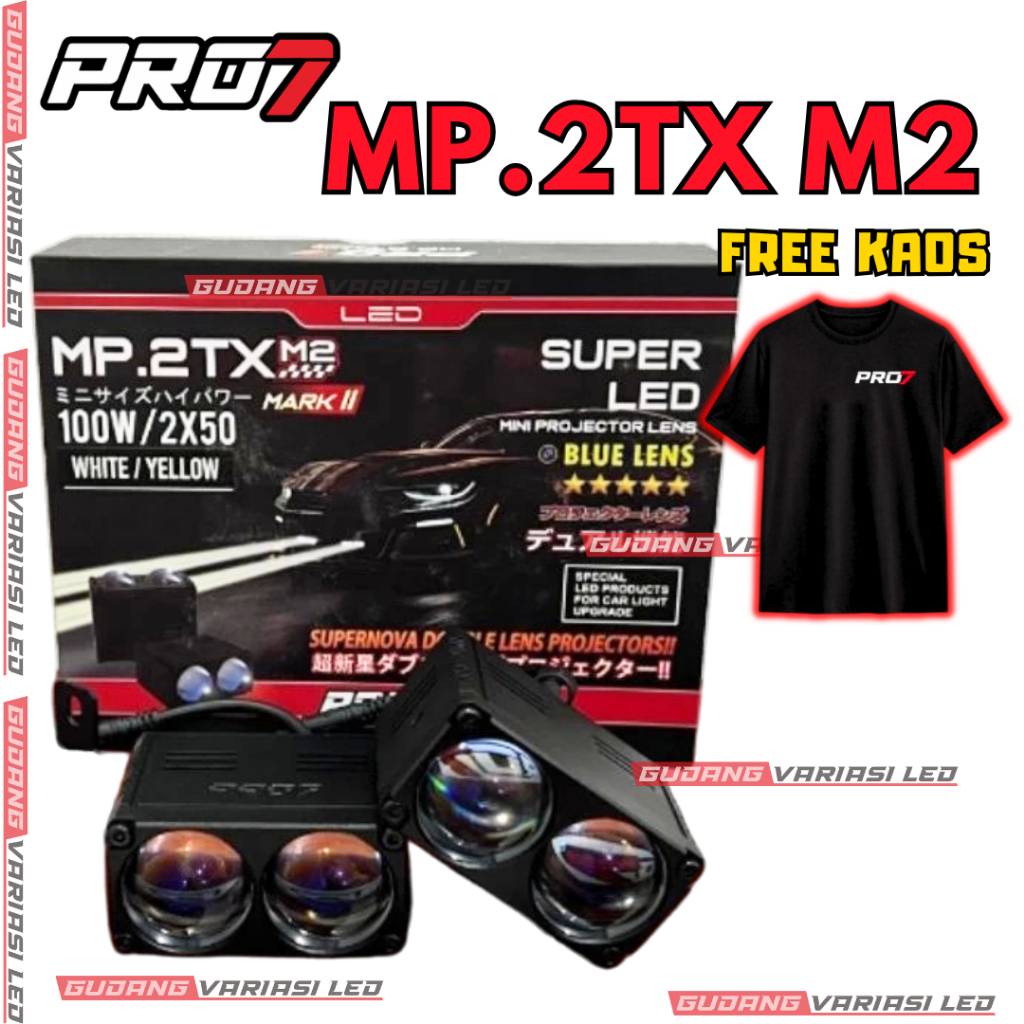 [FREE KAOS] MINI PROJECTOR PROJIE 2 MATA LENSA PRO 7 PREMIUM MARK II MK 2 M2 MINI PROJECTOR LENS 100