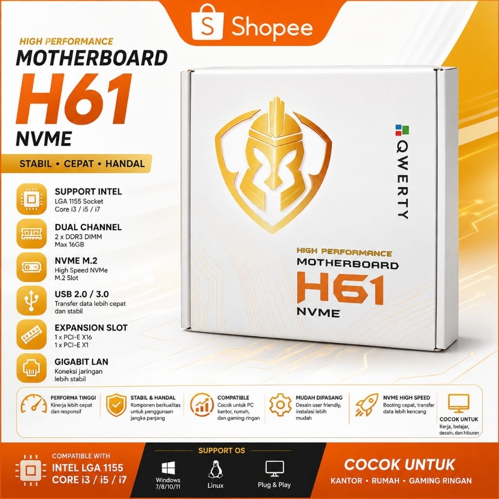 Mainboard Qwerty H61 NVME