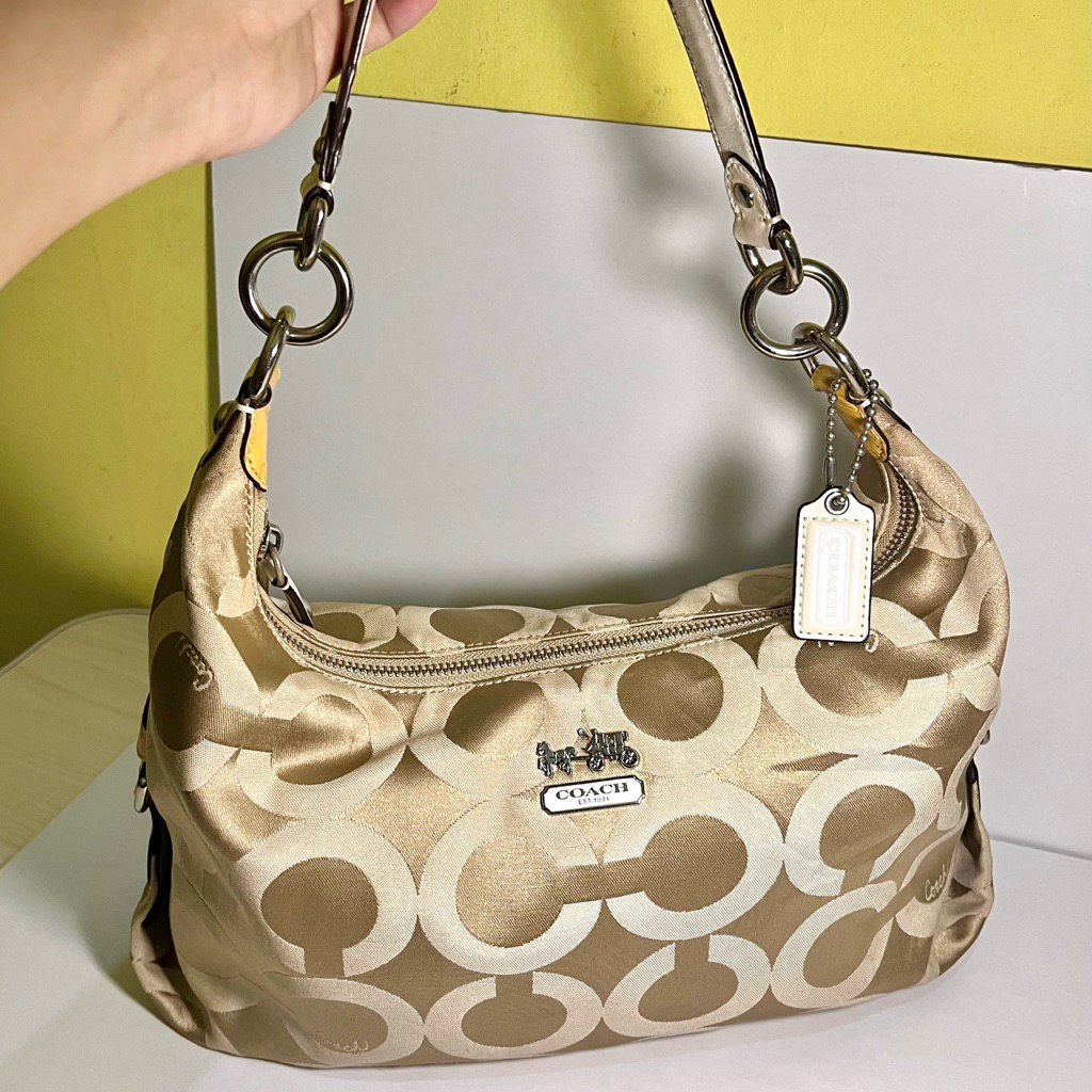 Coach Madison Hobo Bag | Preloved Tas Coach Vintage | Shoulder Bag | Tas Bahu Wanita
