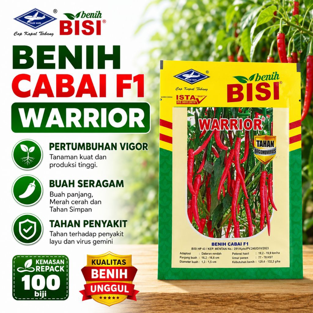 Benih Cabai Besar WARRIOR F1