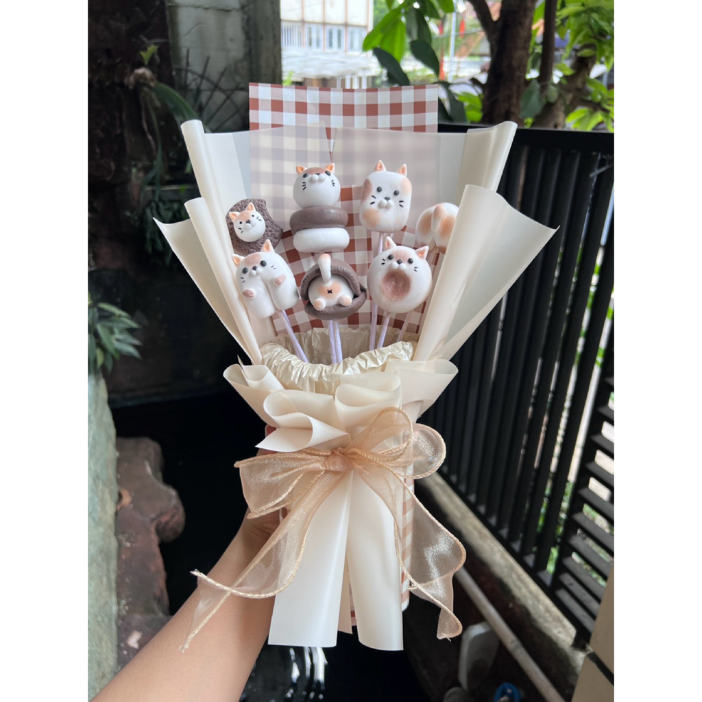 Buket clay | Custom clay bouquet | Buket wisuda | Gift birthday | Clay bouquet flowers | Graduation 