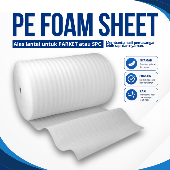 Busa PE Foam Sheet (HARGA PER METER) Tebal 2 mm