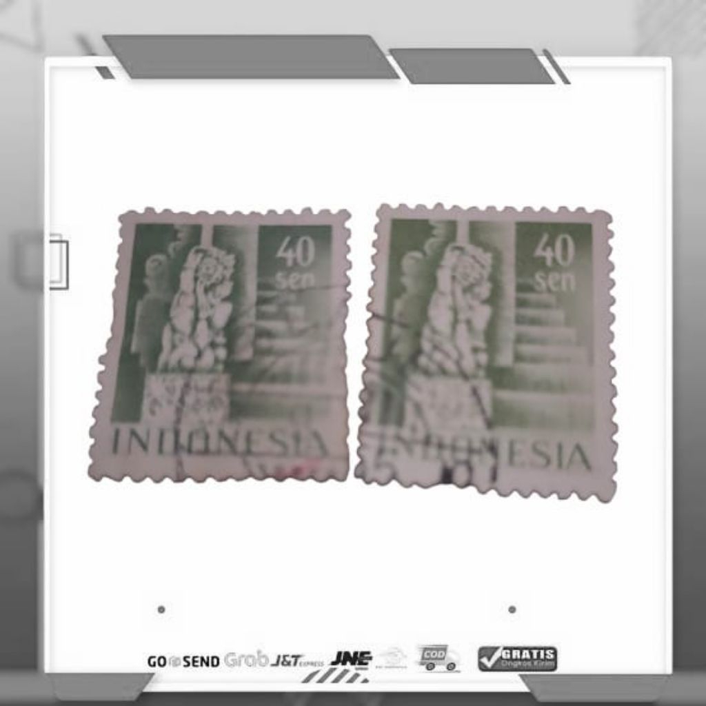 Prangko Republik Indonesia Serikat RIS Seri Candi 40 Sen Used