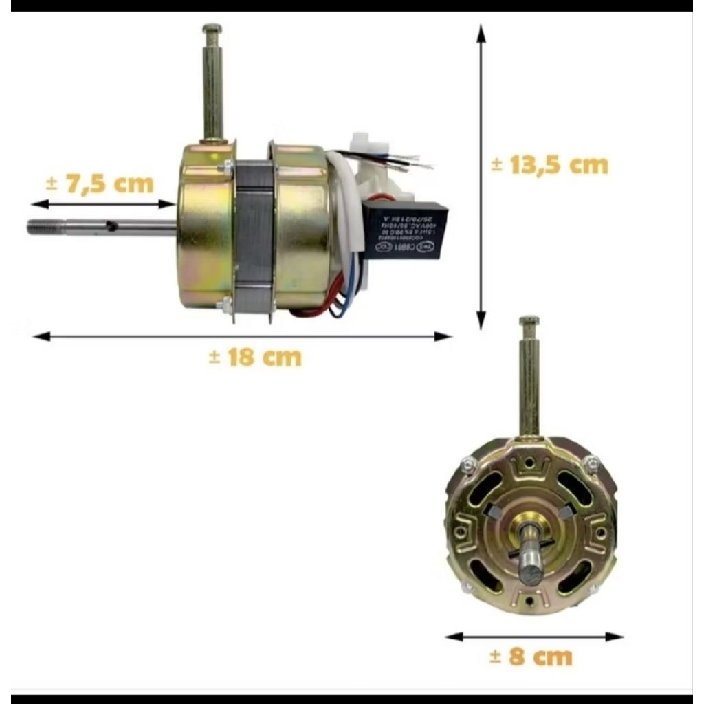 Dinamo Kipas Angin COSMOS Kapasitor 1,5 Mikro Dinamo Kipas Angin Cosmos Bushing 12-16 inch Fan