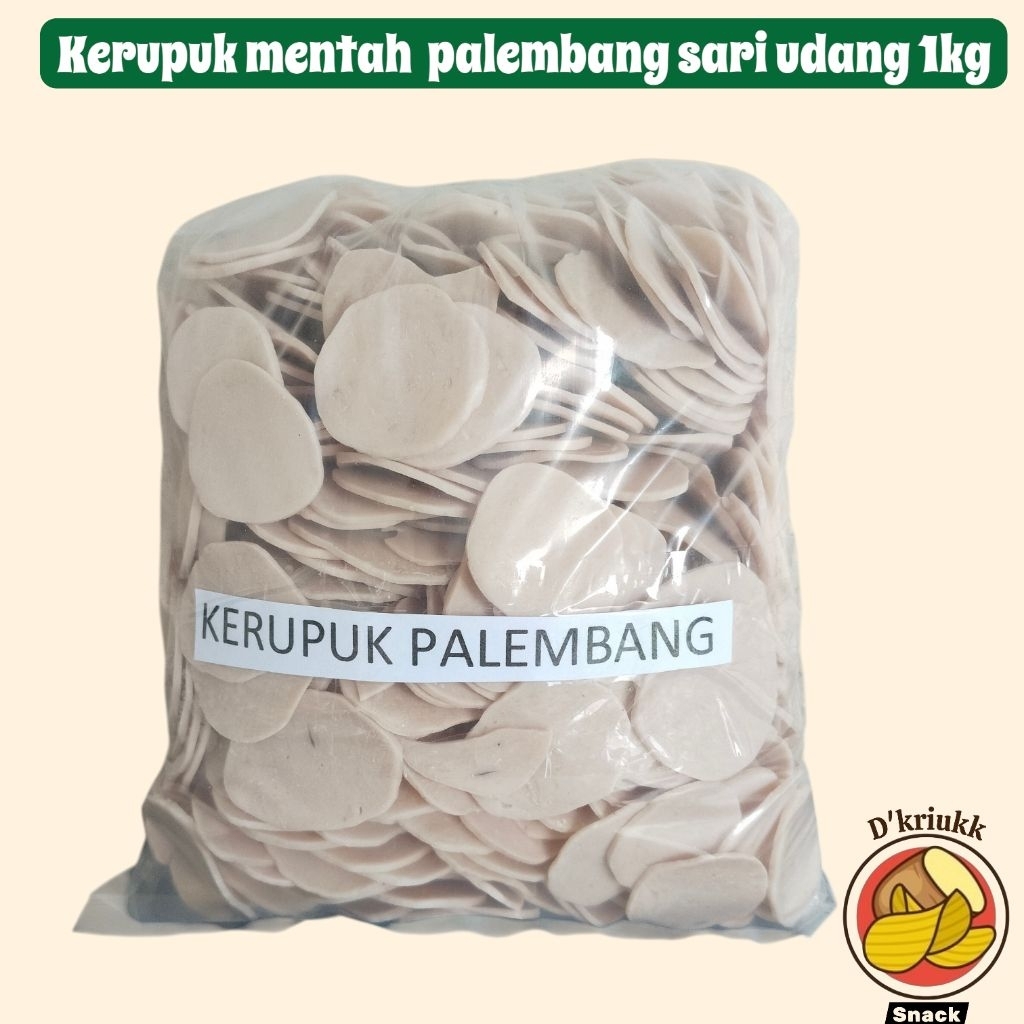 TERMURAH Kerupuk Mentah Palembang 1kg / Kerupuk Mentah Sari Udang 1kg Enak Gurih Lezat