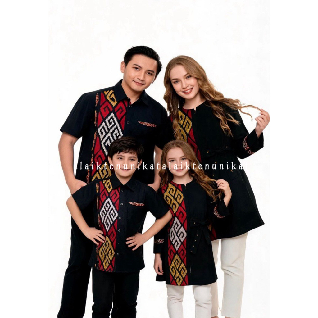 Baju Tenun Sukma 03- Couple Tenun Sukma - Tunik tenun - Kemeja tenun ( Sarimbit Tenun Keluarga)