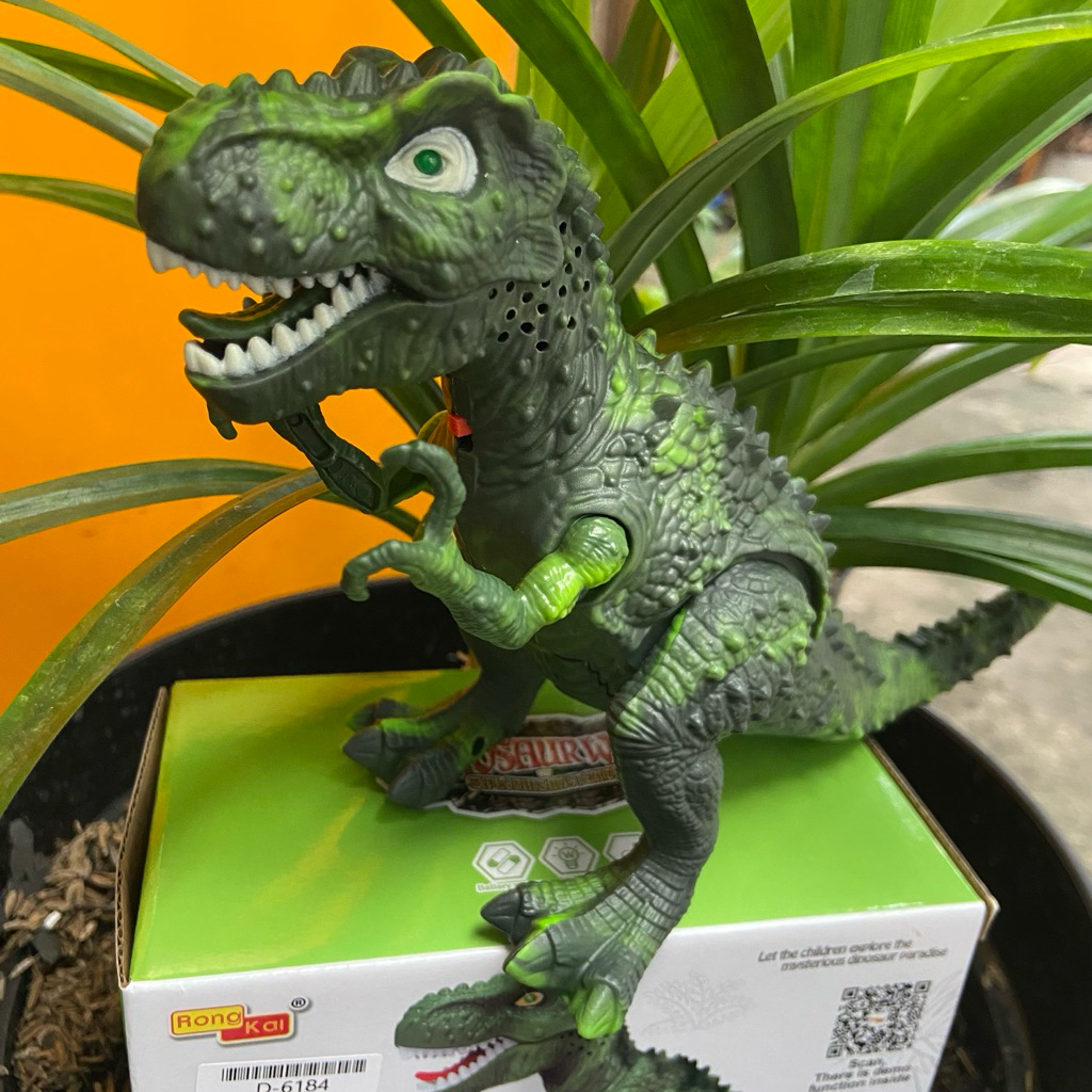MAINAN DINOSAURUS TYRANNOSAURUS BISA JALAN / DINO T-REX BISA JALAN DAN SUARA