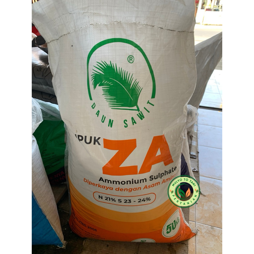Pupuk ZA Daun Sawit Repack 1kg - Ammonium Sulphate N 21% S 24%