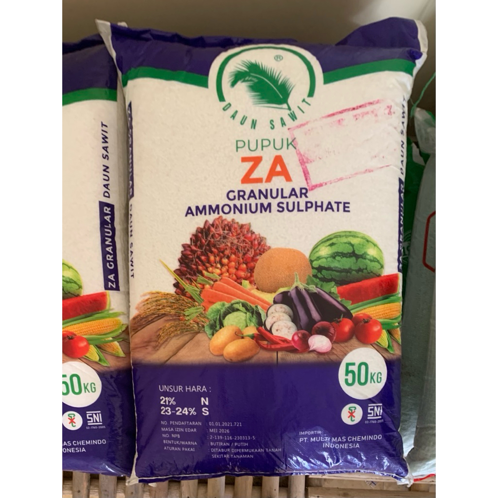 Pupuk ZA Granular Daun Sawit Premium - Repack 1kg - Amonium Sulfat