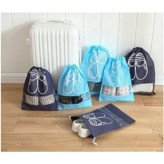 [GOGO] Tas Sepatu Sandal / Tas Kantong Sepatu Sandal / Tas Pouch Serut Sepatu Sandal Travelling